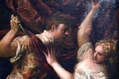 Titian 1570-75 Tarquin and Lucretia From Gemaldegalerie Vienna At New York Met Breuer Unfinished.jpg